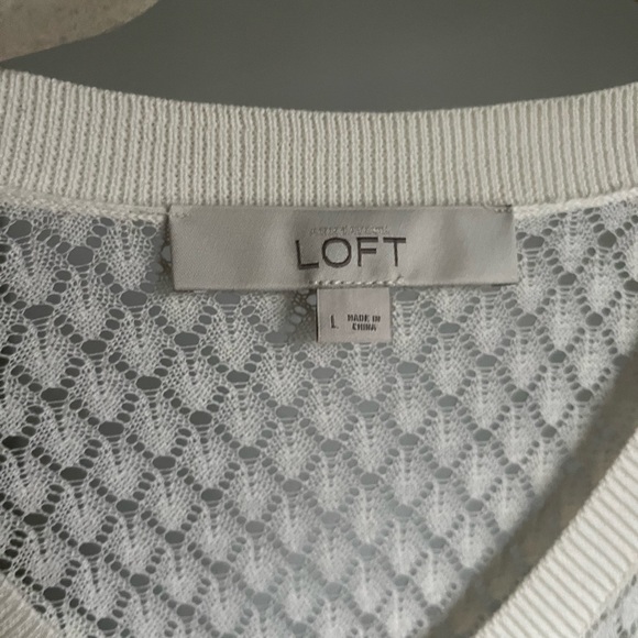 LOFT Crochet Cardigan - Large - Picture 4 of 4